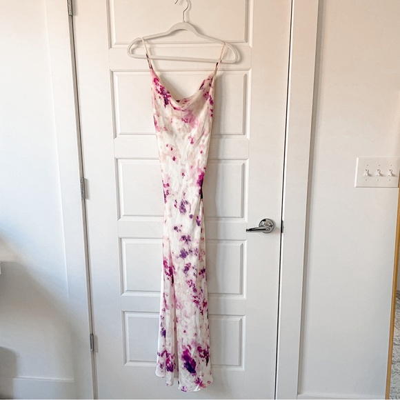 Bardot Tie Dye Slip Dress Purple - Picture 6 of 10